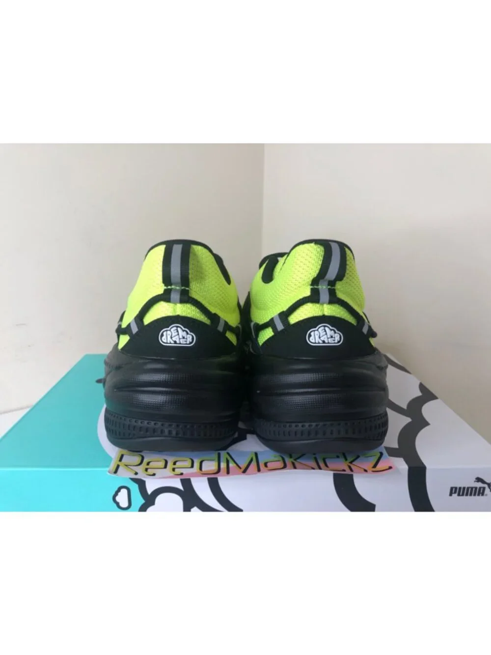 Puma RS Dreamer J.COLE Black Yellow Lime Mens Sizes
